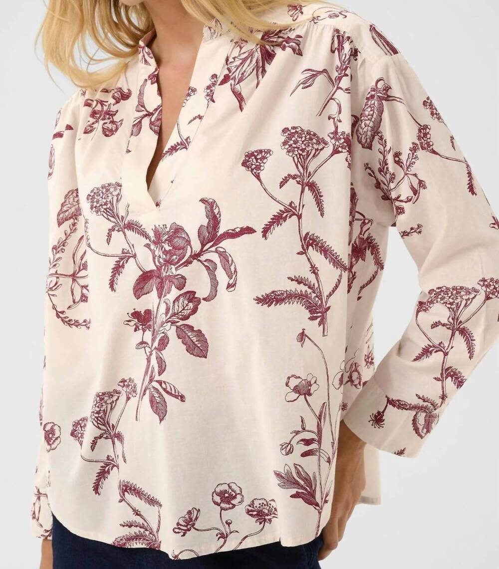 NEW PART TWO women's natale blouse in tawny port